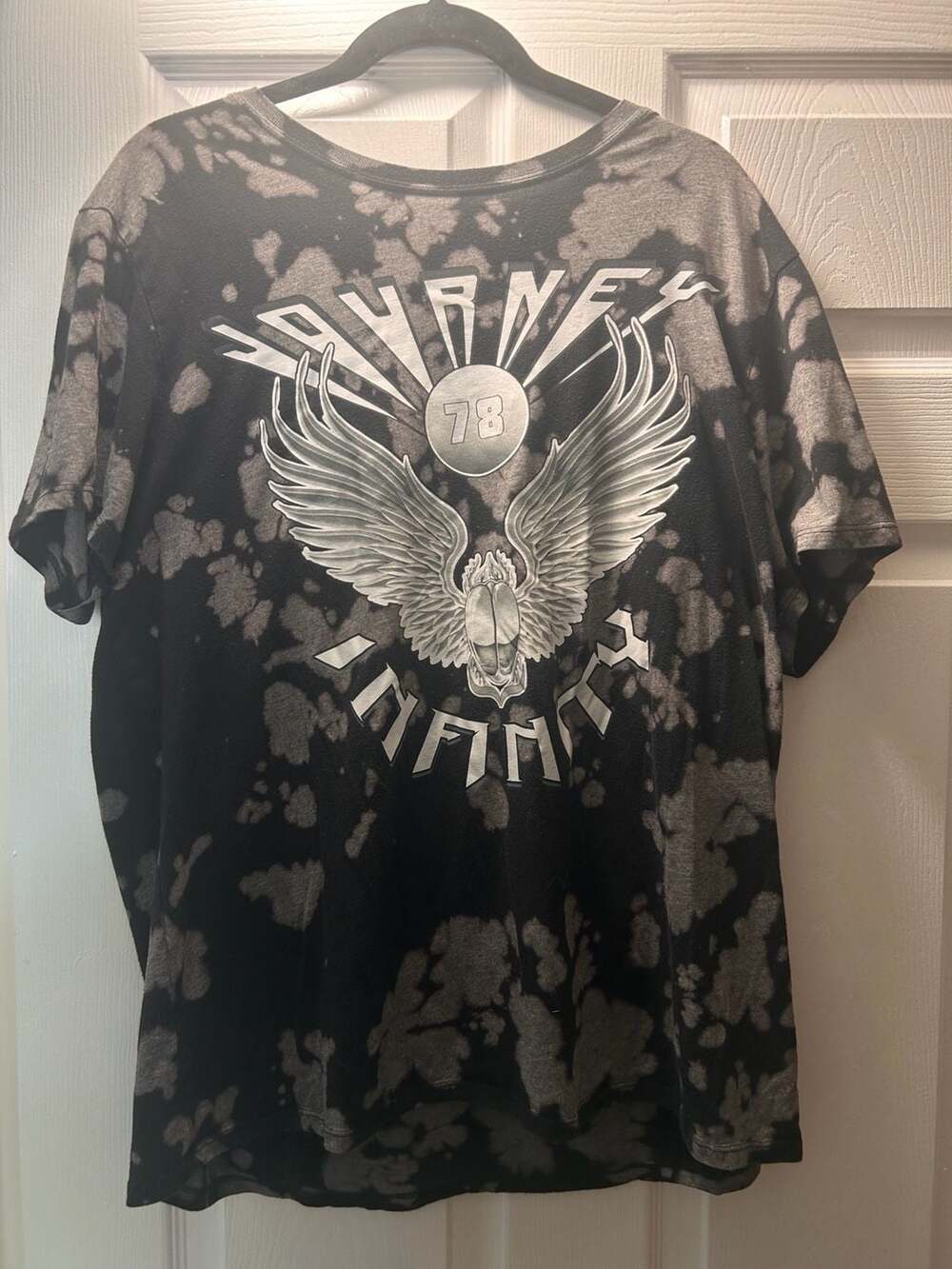 Journey Infinity 78 Band T-Shirt Acid Wash Graphic Tee